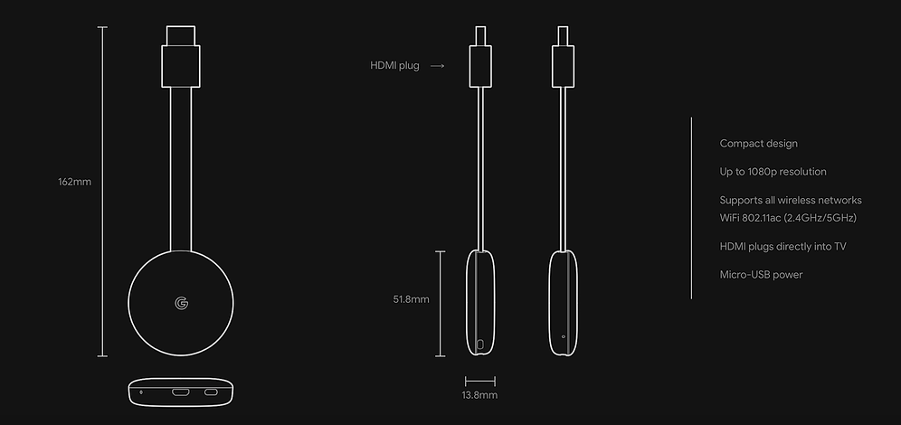 Google Chromecast 3rd Gen