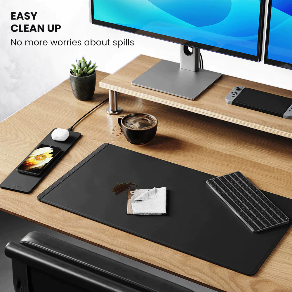 ALTI Wireless Charging Desk Mat - Black