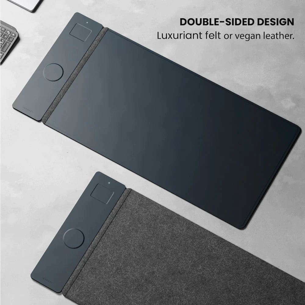 ALTI Wireless Charging Desk Mat - Navy Blue