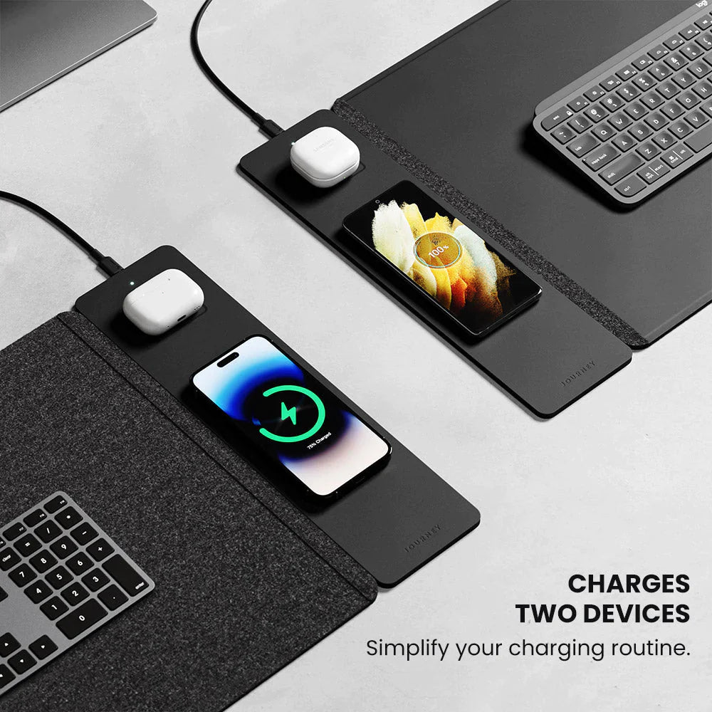 ALTI Wireless Charging Desk Mat - Black